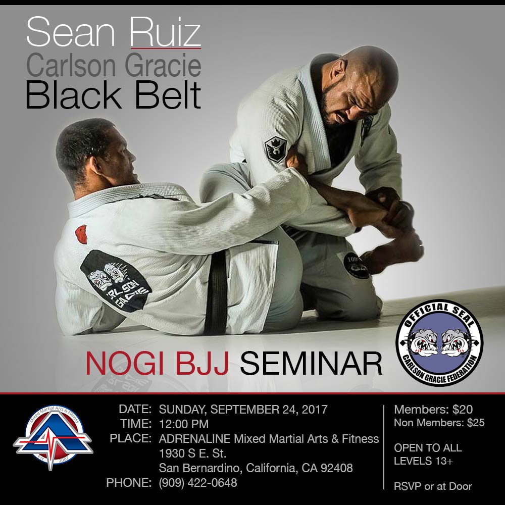 Sean Ruiz NOGI BJJ Seminar - September 24, 2017