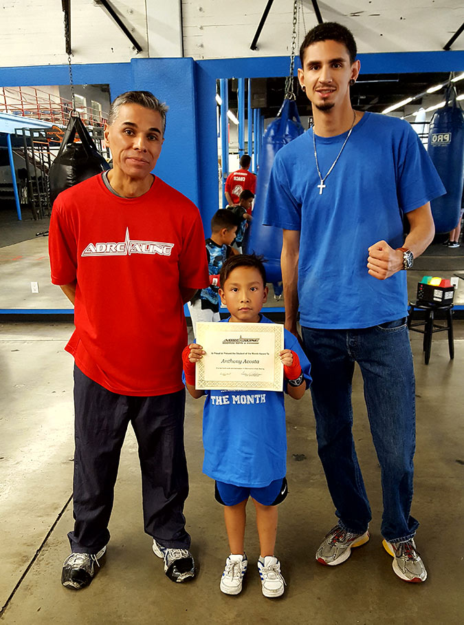 Student of the month - Anthony Acosta - Boxing