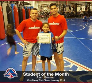 Kids Muay Thai - Alani Guzman - January 2018