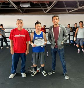 Teen's Boxing Student of the Month